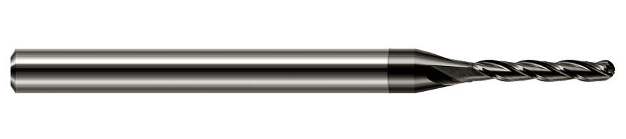 Picture of Harvey Tool 32278-C4 .078 Ball Carbide5x Long Flute EM, DIAMND End Mill Standard Flute Standard Helix Carbide Diamond Single End Ball NoseBall
